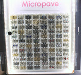 FOUR DIDE BODY JEWELRY MICROPAVE CUBIC ZIRCONIA 450CT 0.79 EACH