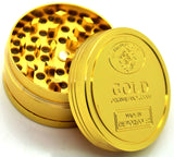 GOLD TOBACCO GRINDER 3 PART