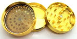 GOLD TOBACCO GRINDER 3 PART