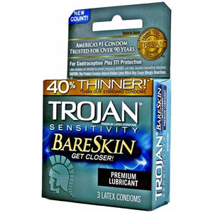 TROJAN BARESKIN GET CLOSER PREMIUM LUBRICANT