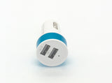 Matte Universal Dual USB 2 Port Colorful Car Charger 2.1A / 1A Auto Power Adapter