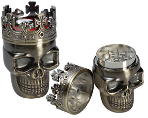 CROWN SKULL TOBACCO GRINDER